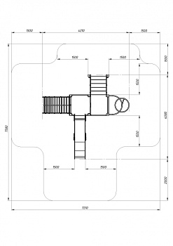 Играйте с нами (ЭКО) - ДИК 2.01.1.02-02 - Игровой комплекс H=1200