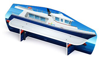 Яхта - Скамейка детская - МФ 41.03.02