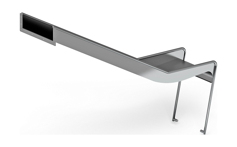 Горка из нержавеющей стали приставная 1500 SNP 1500.470-02