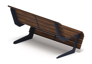 Скамья - МФ 42.02.02 (Темный дуб) Д:1500  (под анкера)