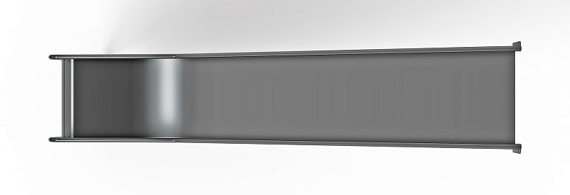 Горка из нержавеющей стали приставная 1500 SNP 1500.470-02