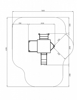Катерок (Морской стиль) - ДИК 1.03.3.01 - Игровой комплекс H=750