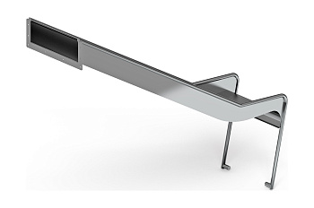 Горка из нержавеющей стали приставная 1200 SNP 1200.470-02