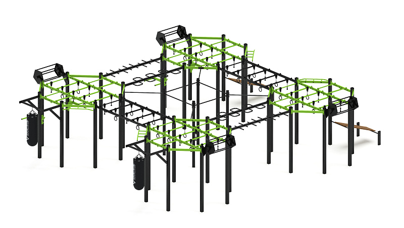 Многофункциональный спортивный комплекс (зеленый) МК 100.02-02