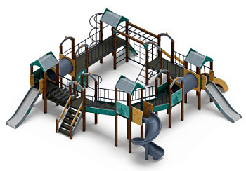 Остров детства (Тайга) - ДИК 2.01.8.02-23.И1 - Игровой комплекс H=1200 H=2000