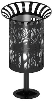 Урна (с баком) (под анкера) МФ 50.04.01-02.А.Логотип