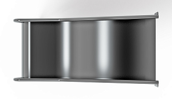 Горка из нержавеющей стали приставная 600 SNP 600.470-02