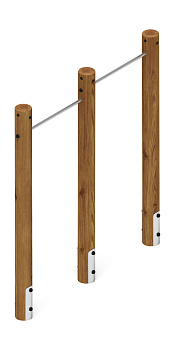 Турник взрослый двойной (лиственница темный) СО 2.20.09-Л.И1.01