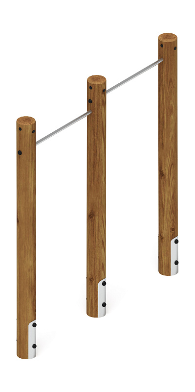 Турник взрослый двойной (лиственница темный) СО 2.20.09-Л.И1.01