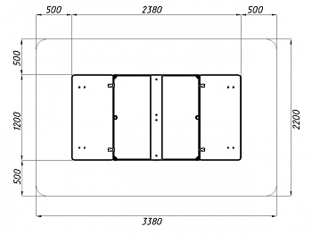 Песочница с крышкой средняя (Арифметика) - ИО 5.01.11-03