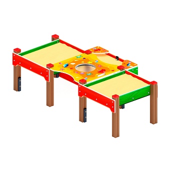 Песочница  тройная комбинированная - ДОВ 50.01.06-01