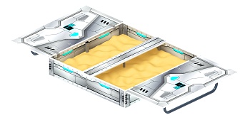 Песочница с крышкой средняя (Техно) - ИО 5.01.11-10