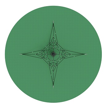 Пирамида - СК 2.05.04-РК сетка на резиновое покрытие