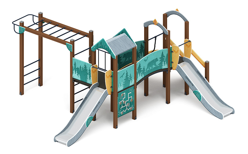 Рада (Тайга) - ДИК 2.01.2.08-33 - Игровой комплекс H=1200