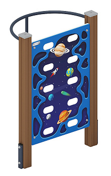 Стенка для лазанья тип 2 - СО 1.20.05-02 (синий принт)