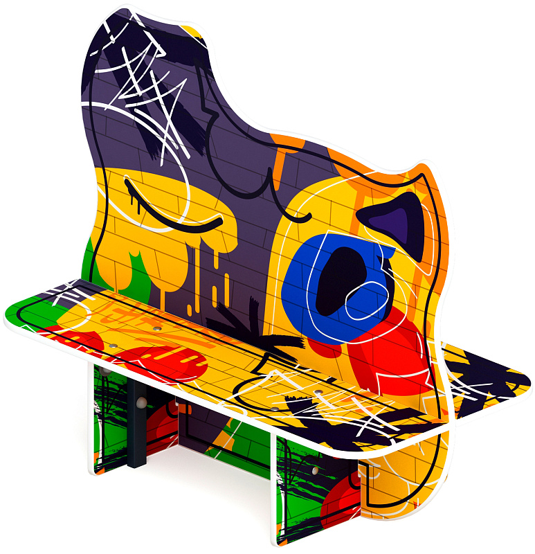 Скамейка детская Граффити МФ 41.01.02-01