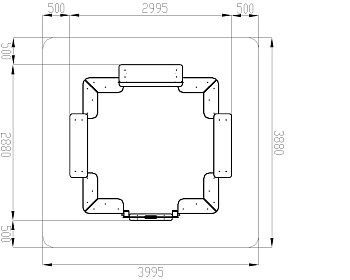 Песочный дворик Теремок (Коты) - ИО 6.01.04-03