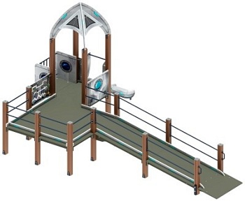 Забота Космопорт (серый) горка Н 750 ДОВ 20.14.03-02
