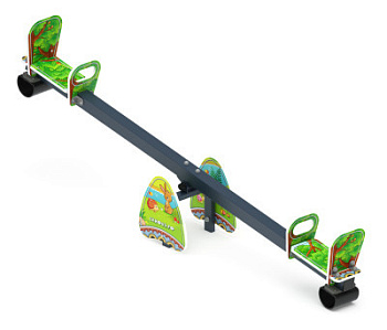 Качалка балансир со спинкой большой (Полянка) - ИО 21.М.01.05-П.02