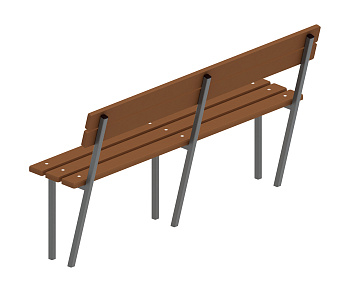 Скамья со спинкой - МФ 42.01.06-И1