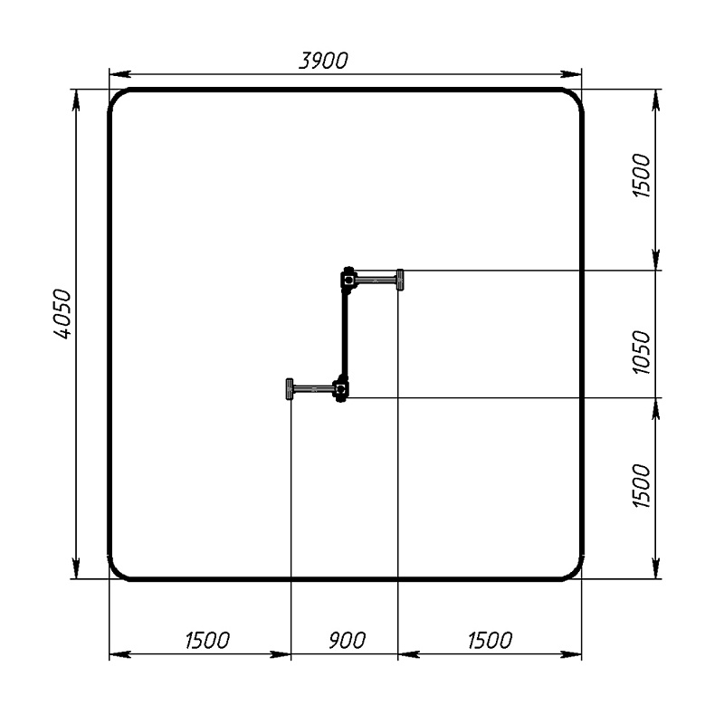 Стенка для лазанья тип 1 - СО 1.20.04-02 (синий принт)