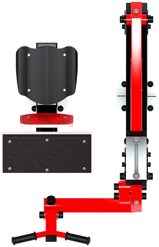 Бицепс сидя (красный) - Уличный тренажер - СТ 034-11.И1