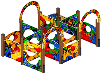 Лабиринт Кубик 2 (граффити) МФ 20.01.02-10