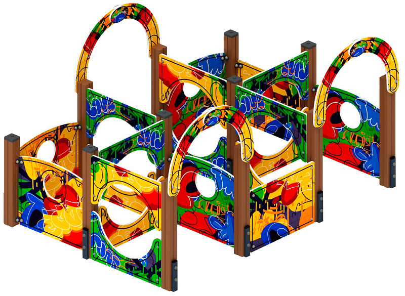 Лабиринт Кубик 2 (граффити) МФ 20.01.02-10