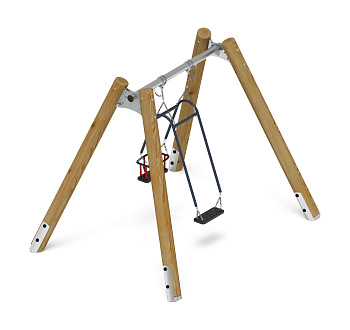 Качели семья (Лиственница орех) ИО 11.Р.07.01-Л.И1.02