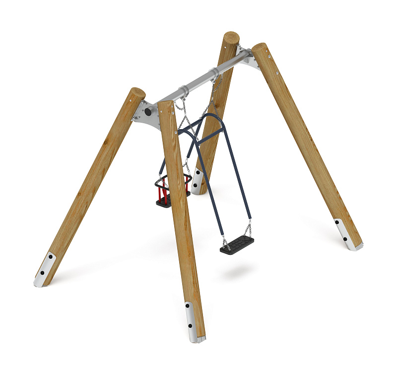 Качели семья (Лиственница орех) ИО 11.Р.07.01-Л.И1.02