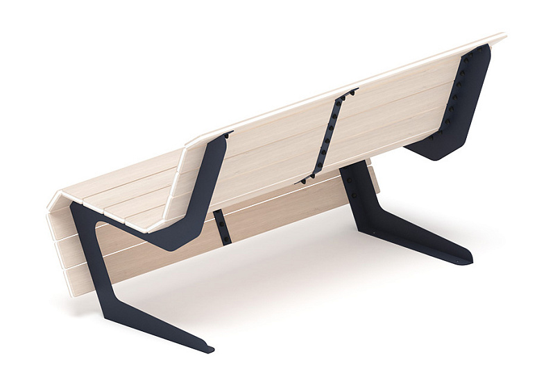 Скамья - МФ 42.02.02-01 (Беленый дуб) Д:1500  (под анкера)