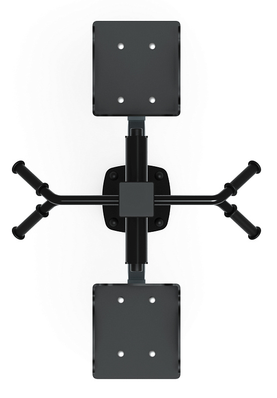 Маятник двойной (серый) - Уличный тренажер - СТ 029-13.П