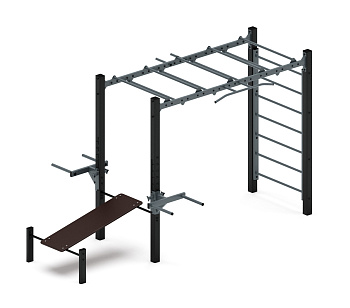 Многофункциональный спортивный комплекс (серый) МК 100.03-03