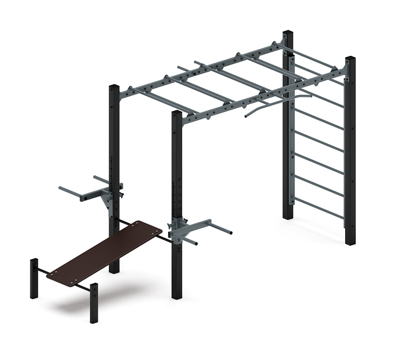 Многофункциональный спортивный комплекс (серый) МК 100.03-03
