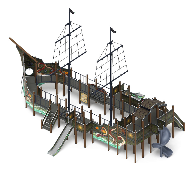 Флагман (Летучий Голландец) - ДИК 2.03.3.03-11.И1 - Игровой комплекс - H=1200 H=1500 H=2000