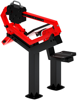 Бицепс сидя (красный) - Уличный тренажер - СТ 034-11.И1