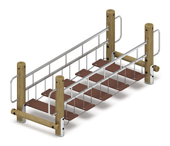 Мост подвесной (лиственница орех) СО 1.82.06-Л.И1.02