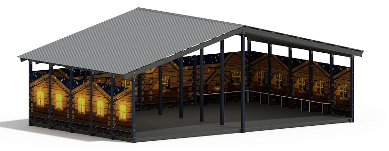 Теневой навес (Эко) - МФ 70.8.5-02