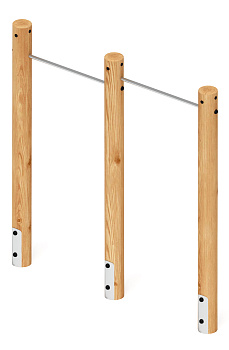 Турник взрослый двойной (лиственница) СО 2.20.09-Л.И1