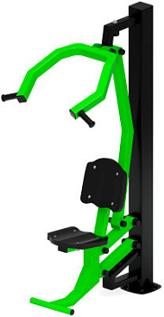 Тяга верхняя (зеленый) - Уличный тренажер - СТ 007-12.И1