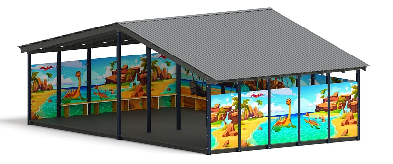 Теневой навес (Дино) - МФ 70.8.5-13