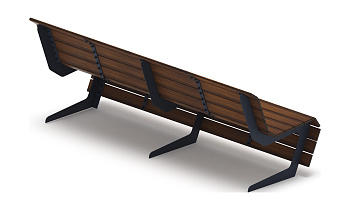 Скамья - МФ 42.02.02-20 (Темный дуб) Д:2400  (под анкера)