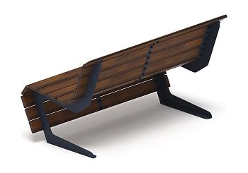 Скамья - МФ 42.02.02 (Темный дуб) Д:1500  (под анкера)