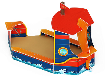 Песочница большая Катерок (Морской стиль) - ИО 5.03.02-02
