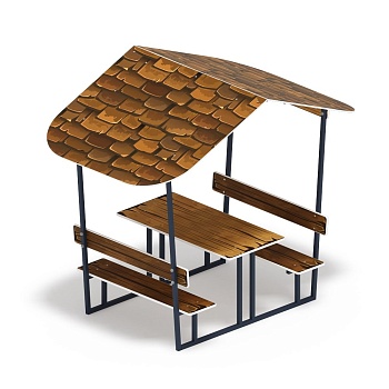 Столик детский с навесом - МФ 31.01.08-04