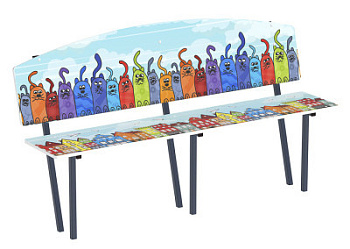 Скамейка детская Коты - МФ 41.01.01-02.И1