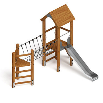 Игровой комплекс (лиственница темный) ДИК 2.24.05-Л.01.И1.01