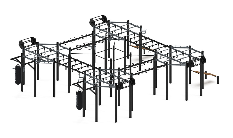 Многофункциональный спортивный комплекс (серый) МК 100.02-03