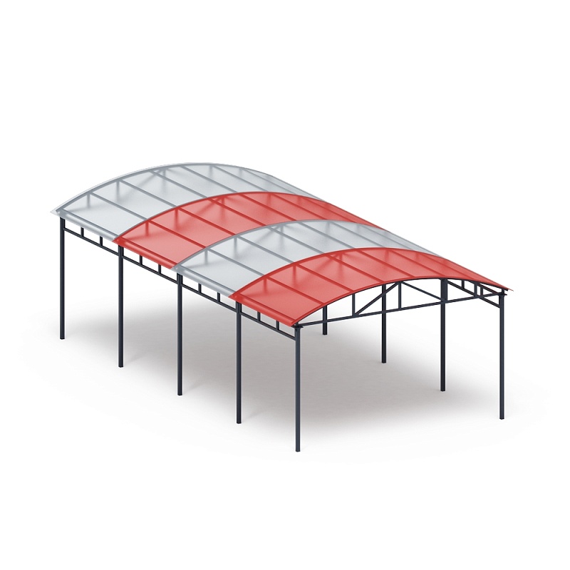 Теневой навес на 8 тренажеров - МФ 752.02 - Спорт