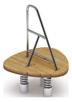 Качалка на пружине  (Лиственница орех) ИО 23.24.02-02.И1